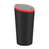 Cubo de basura para coche, Estante organizador multifuncional para coche, Artículos de almacenamiento para coche, Cubo de basura impermeable en forma de vaso con tapa