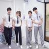[mais dez] Uniformes escolares novos do Japão e da Coreia do Sul camisa terno uniformes de classe para alunos do ensino fundamental e médio compra em grupo atacado geração