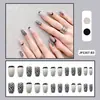 Parches de Uñas Desgastables Personalizados, Uñas Desgastables de Alta Gama, Parches de Uñas Cortos Pintados a Mano, Parches Desgastables para Manicura al por Mayor