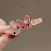 Presilha de Cabelo de Coelho de Desenho Animado Fofa com Strass para Estudantes, Acessório de Cabelo Versátil e Energético de Bico de Pato
