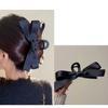 Moño Escape Princesa Pinza de Agarre Doble Cara Negro Pasador de Pelo de Alto Sentido Parte Trasera Cabeza Pinza de Tiburón Accesorios para el Cabello Sombrerería Venta al por Mayor