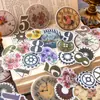 Pacote de Materiais Yanji: Tudo sobre Séries Temporais, Decoração DIY para Diário Vintage, Folhas Base, 100 Folhas