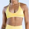 Sujetador de Yoga Jacquard Sin Costuras Transfronterizo de AliExpress de Alta Elasticidad para Correr Recolector Sujetador Deportivo Espalda Bonita Sujetador de Fitness