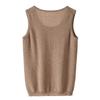 Otoño e invierno 2024 Nuevo jersey de cachemira de punto con cuello en U para mujer, combinable, ajustado, elegante, clásico, multicolor opcional
