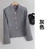 Chaqueta Cárdigan Morada Estilo Chanel para Mujer, Manga Larga, Nuevo Modelo Primavera, Otoño e Invierno, Comercio Transfronterizo, Top de Moda Casual Profesional