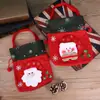 Bolsa de regalo de Navidad franela Bolso de mano para dulces bolsa de regalo para niños bolsa de dulces bolsa de manzana decoraciones navideñas