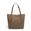 Nuevo Bolso de Hombro de Lona con Estampado de Leopardo Estilo Nicho para Mujer Bolso de Mamá Bolso de Mano con Estampado de Moda al por Mayor Bolso de Compras