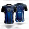 Camiseta Verão 2025 Estilo Quente Emblema Russo Camiseta Masculina Camuflada Roupa Esportiva para Exterior Camiseta Orgulho Manga Curta