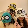 Gorro de lana de robot divertido defectuoso para mujer, cálido y lindo para otoño e invierno, gorro de punto versátil para parejas, gorro de orejera de dibujos animados
