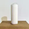 Velas Estilo Europeu, Decoração de Casa Aromaterapia Geométrica Minimalista, Decoração de Igreja Branca Transfronteiriça, Cera de Soja Zigue-zague Pontiagudo