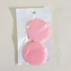 Esponja de Terciopelo de Doble Cara para Polvos Sueltos Algodón Suave Redonda Grande Terciopelo de Cristal Polvo Seco Polvo de Miel Set de Esponjas de Terciopelo para Maquillaje