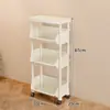 Estante de Almacenamiento de Snacks Móvil Sala de Estar Cocina Estante de Almacenamiento de Frutas Carrito Multicapa Estante de Almacenamiento Multifuncional para el Hogar