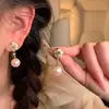 Camellia Gentle Chanel Aretes Perla Nuevos Primavera y Verano Lujo Ligero Borla Sentido de Alta Gama Explotivos Aretes Franceses para Mujer