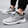 Zapatos de hombre de talla grande 48, informales, para primavera, para caminar, con superficie de malla voladora, ligeros, para correr, con amortiguación de impactos.