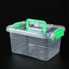 Caja de plástico PP cuadrada portátil para medicamentos, refrigerios, juguetes y artículos diversos, cosméticos, venta al por mayor.