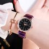 Moda hipster explosión Cielo Estrellado reloj luminoso para mujer reloj de moda casual reloj para estudiante nuevo reloj en stock