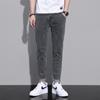 Jeans casuales para hombre 2024 Nuevo Cuatro Estaciones Gris Coreano Elásticos Ajustados Pantalones para Hombres Jóvenes