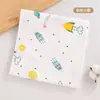 Paquete de Sala de Parto de Bebé de Dibujos Animados Tejido Simple de Algodón Suave Transpirable No Asfixiante Delgado Manta Envolvente para Bebé Envoltura para Bebé