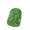 Venta al por mayor de fábrica imitación jade Hetian colgante zodiaco Tigre material de Mongolia Exterior verde espinaca Tigre Tigre Shengwei colgante collar de jade