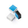 Perfil de alumínio dissipador de calor fresado 8.8*8.8*5mm Raspberry Pi CPU chip eletrônico bloco térmico LED dissipador de calor