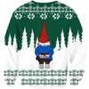 Camisa de cuello alto para Otoño e Invierno de Halloween Suéter Casual para Hombre Suéter con Impresión Digital 3D Calavera Ropa para Adultos y Niños Navidad