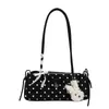 Moda Estilo Coreano Lindo Adorable Lunares Lazo 2026 Verano Nuevo Simple Bolso de Oficina Bolso de Mano Bolso de Hombro Bolso de Axila