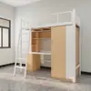 Cama Apartamento Chongqing Cama Dormitorio Estudiantil Cama Abajo Mesa Combinación Cama Litera de Hierro Cama Individual Conjunta Apartamento