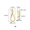 Nuevo Cierre Simple Versátil de Plata de Ley S925 para Collar Pulsera DIY Cadena de Perlas para Suéter Hebilla en Forma de S