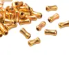 Prata S925 Banhada a Ouro Contas Cilíndricas de Bambu Cintura Fina Tambor Pequeno Contas de Furo Grande Acessórios para Joias DIY Acessórios para Pulseiras de Contas Soltas