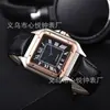 2024 Reloj de Tarjeta Cuadrado de Acero Inoxidable para Hombre con 3 Pines, Reloj de Cuarzo con Segundero y Calendario, Fabricante, Venta al por Mayor, Una Pieza