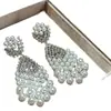Brincos de Franja com Pérola em Gota d'Água, Cravejados com Diamantes e Agulha de Prata, Luxo Acessível, Brincos Requintados de Alta Qualidade, Brincos Estilo Palácio Retrô Francês