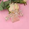 Nuevos Accesorios para el Cabello de Aleación de Joyería Estilo Europeo y Americano, Peine de Novia Moda con Perlas y Pedrería, Accesorio para Recogido de Boda, Peine Pin