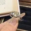 Item de Transmissão ao Vivo em Alta: Anel Octogonal Millennium Corte Rosa Pedra de Lítio Roxa, Fashion e Luxuoso, Cravejado com Diamante de Alto Carbono Anel de Flor Rosa Diamante