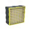 Caja de Almacenamiento de Pared de Plástico a Prueba de Polvo con Cajón Sellado a Prueba de Humedad Organizador de Material de Almacén Caja para Piezas de Ferretería Naranja Azul Amarillo