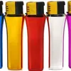 Isqueiro publicitário vaso banhado a ouro 818 à prova de vento personalizado criativo revestimento inflável impressão isqueiro personalizado personalização