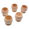 Juguetes de Pintura DIY para Niños Bandeja de Huevos de Madera Copa de Vino de Simulación de Madera Huevos de Pascua Madera Natural Color Graffiti Adornos de Madera