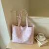 Bolso de Hombro Único Estilo Coreano Estilo Perezoso Estrella para Mujer Estudiante Clase Viaje Diario Bolso Tote Casual Gran Capacidad Bolso Debajo del Brazo