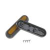 Patinete Eléctrico Versión Internacional Pro 2/1S Tira Reflectante Cubierta Decorativa Roja Pegatina Reflectante Cubierta de Plástico Roja Accesorios