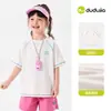 [Coleção de Design de Camisetas de Manga Curta] Camisetas de Bebê do Dudu Estilo Verão Tops para Meninos Roupas de Verão para Meninas Vestuário Infantil