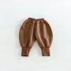 Pantalones de Linterna de Color Sólido para Bebé 2026 Nuevo Otoño para Niñas Simples Elásticos en el Tobillo Pantalones Deportivos Pantalones para Niños zqk6266