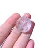 Cristal blanco natural capullo de flor zorro con agujero pasante Marca Zorro de Nueve Colas Fénix accesorios de cadena para suéter pulsera diy citrino cristal de té
