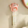 Estante de Almacenamiento de Pared para Cepillo de Dientes de Oso de Dibujos Animados Sin Taladrar Estante de Almacenamiento de Cepillo de Dientes para Baño Inodoro Estante de Pared para Cepillo de Dientes