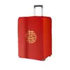 Funda para Maleta, Funda para Maleta de Boda, Funda de Boda para Dote, Bolsa Antipolvo para Maleta con Contraseña, Funda Protectora con Carácter de Doble Felicidad, Roja