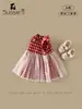 Vestido de Verão para Meninas Novo Estilo Bebê e Criança Pequena Classe A Algodão Amigo da Pele Sem Mangas Vestido-Colete Bebê Menina Renda Vestido Princesa