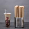 Pajilla Gruesa de Papel Kraft 19cm Transparente Desechable para Té de Leche con Perlas Boba Tendencia Pajilla Grande Boca Gruesa Extendida 23cm