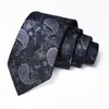Gravata Masculina Logotipo Personalizado Gravata Paisley Vermelha Casamento Noivo Gravata de Alta Qualidade Amarrada à Mão para Homens
