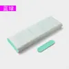 Directo del fabricante: limas de uñas cortas y desechables en azul pálido, mini tiras de lijado para dar forma a las uñas, lavables