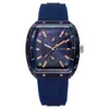 Comercio Exterior Transfronterizo Popular de Moda Tendencia Reloj para Hombre Transmisión en Vivo Douyin Barril Silicona Cuarzo Reloj Fabricante Venta al por Mayor