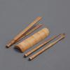 Set de Té de Bambú Hecho a Mano de Dos Piezas Apreciación del Té de Bambú Té Holoceno Cucharilla Aguja de Té Accesorios para Juego de Té Seis Caballeros