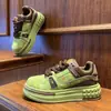Zapatos de Moda Trendy de Cuatro Estaciones con Cordones y Suela Gruesa para Aumentar la Altura Zapatos Casuales de Nicho para Hombre al Aire Libre Zapatillas Deportivas Juveniles con Bloques de Color